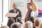 Marszałek Małopolski Witold Kozłowski podczas przemówienia w czasie zjazdu 