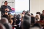 poseł Patryk Wicher przemawia podczas zjazdu