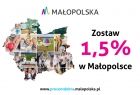 Plakat Zostaw 1,5% w Małopolsce