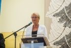Iwona Gibas podczas wystąpienia