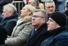 Marszałek Witold Kozłowski. Obok niego członek zarządu Iwona Gibas i radny Wojciech Skruch.