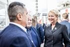 Iwona Gibas podczas otwarcia nowej inwestycji 