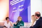 Marta Mordarska podczas wystąpienia