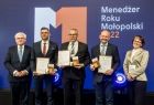 Józef Gawron i laureaci konkursu
