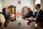 Spotkanie z inspektor niemieckiego MSZ Heike Peitsch w gabinecie marszałka Witolda Kozłowskiego