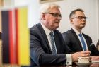 Wicemarszałek Józef Gawron podczas spotkania z inspektor Peitsch