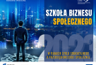 grafika akcji edukacyjnej "Szkoła Biznesu Społecznego 2023".