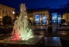 Rynek w Wadowicach nocą