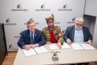 podpisanie listu intencyjnego pierwszy z lewej marszałek Małopolski Witold Kozłowski'