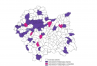 Mapa małopolski z podziałem na powiaty