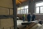 Widok na remontowane pomieszczenia. 
