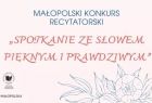Grafika z napisem: Spotkanie ze słowem pięknym i prawdziwym.