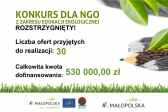 Przejdź do: 530 tys. zł na edukację ekologiczną mieszkańców regionu