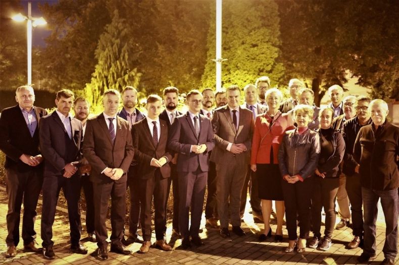 Delegacja na czele z Iwoną Gibas
