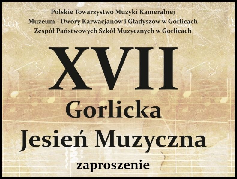 Grafika 17 Festiwalu Gorlicka Jesień Muzyczna