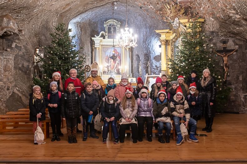 Józef Gawron, Mikołaj i dzieci w Kopalni Soli w Bochni