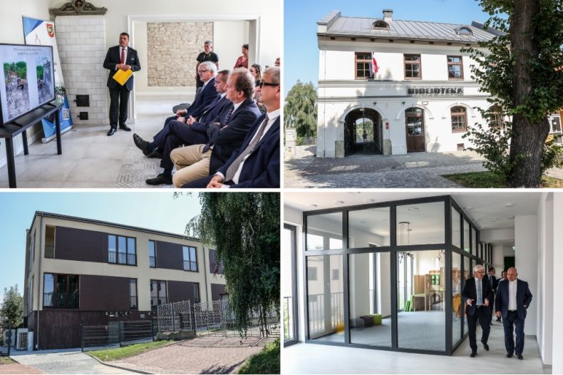 Kolaż ze zdjęć biblioteki