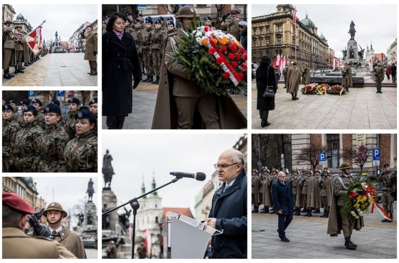 Kolaż ze zdjęć z uroczystości