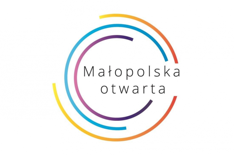 Logo z napisem Małopolska otwarta.