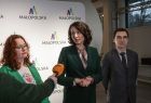 Marta Malec-Lech z zarządu województwa oraz dwie osoby udzielające wywiadu.