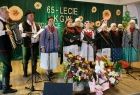 Zespół w strojach ludowych uświetniający swoim występem program obchodów