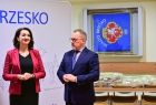 Marta Malec-Lech z zarządu województwa małopolskiego, wójt gminy Brzesko Tomasz Latocha 