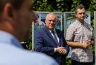 Wicemarszałek Ryszard Pagacz i Łukasz Pieniążek z Muzeum Ratownictwa.
