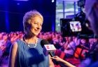 Iwona Gibas z zarządu województwa podczas rozmowy z dziennikarzami