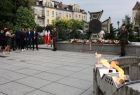 Widok na plac Tadeusza Kościuszki i Pomnik Nieznanego Żołnierza w Oświęcimiu