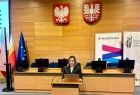 Uczestników powitała Dominika Studnicka - Dyrektor Departamentu Zdrowia, Rodziny, Równego Traktowania i Polityki Społecznej Urzędu Marszałkowskiego Województwa Małopolskiego 