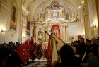 Strażackie poczty sztandarowe biorące udział w mszy świętej