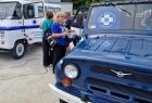 Milicyjny UAZ.