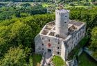 zamek z widokiem z drona