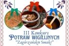 Plakat konkursu potraw wigilijnych.