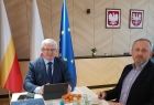 Józef Gawron podczas spotkania