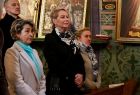 Iwona Gibas podczas mszy w kościele w Jawiszowicach