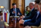 Marszałek Łukasz Smółka spotkał się z Zarządem Forum Wójtów, Burmistrzów i Prezydentów Małopolski