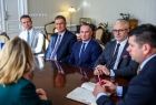 Marszałek Łukasz Smółka spotkał się z Zarządem Forum Wójtów, Burmistrzów i Prezydentów Małopolski