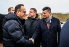 marszałek Łukasz Smółka i minister infrastruktury Dariusz Klimczak 