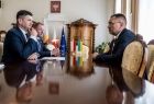 Marszałek Łukasz Smółka podczas spotkania z Konsulem Ukrainy 