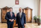 Marszałek Łukasz Smółka podczas spotkania z Konsulem Ukrainy 