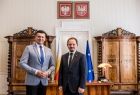 Konsul Generalny Węgier i marszałek Łukasz Smółka. 