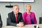 Konferencja prasowa z udziałem Iwony Gibas i Rafała Stuglika