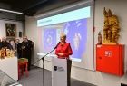Do uczestników wydarzenia zwraca się Iwona Gibas z Zarządu Województwa Małopolskiego
