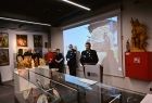 Oficjalne wystąpienia podczas otwarcia wystawy czasowej w Małopolskim Muzeum Pożarnictwa w Alwerni
