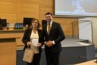 Wicemarszałek Województwa Pan Łukasz Smółka z laureatką konkursu