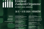 Na zielonym tle nazwa festiwalu i program festiwalu