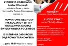 Zdjęcia wykonawców, wkomponowane w informację o koncercie