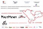 Plakat z mapą imprezy Małopolska 500.