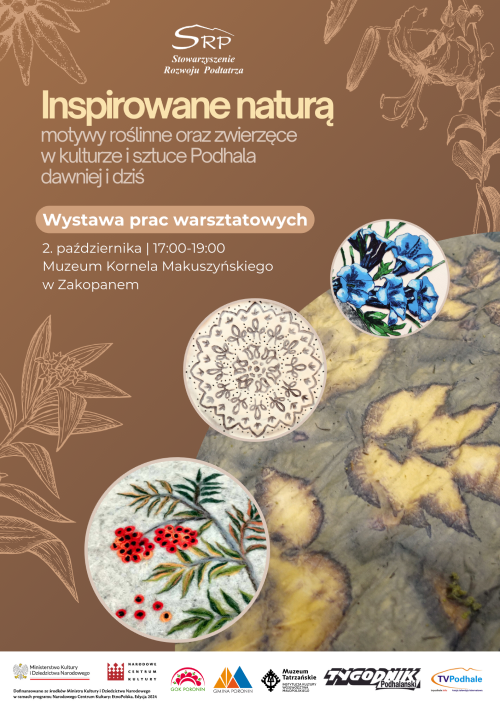 plakat - grafika przedstawiający w przenośni przykładowe prace warsztatowe - będąca zaproszeniem na wydarzenie 